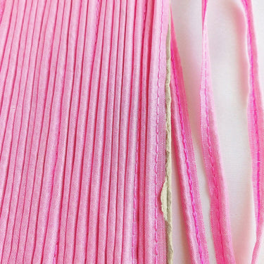 2mm Flanged Insertion Piping on 9mm Band, Light Pink Art Silk Fabric Trim, Cord piping Trim